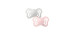 Couture Anatomic Pacifier 6-18 months (2) - Haze / Blossom