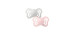 Couture Anatomic Pacifier 0-6 months (2) - Haze / Blossom