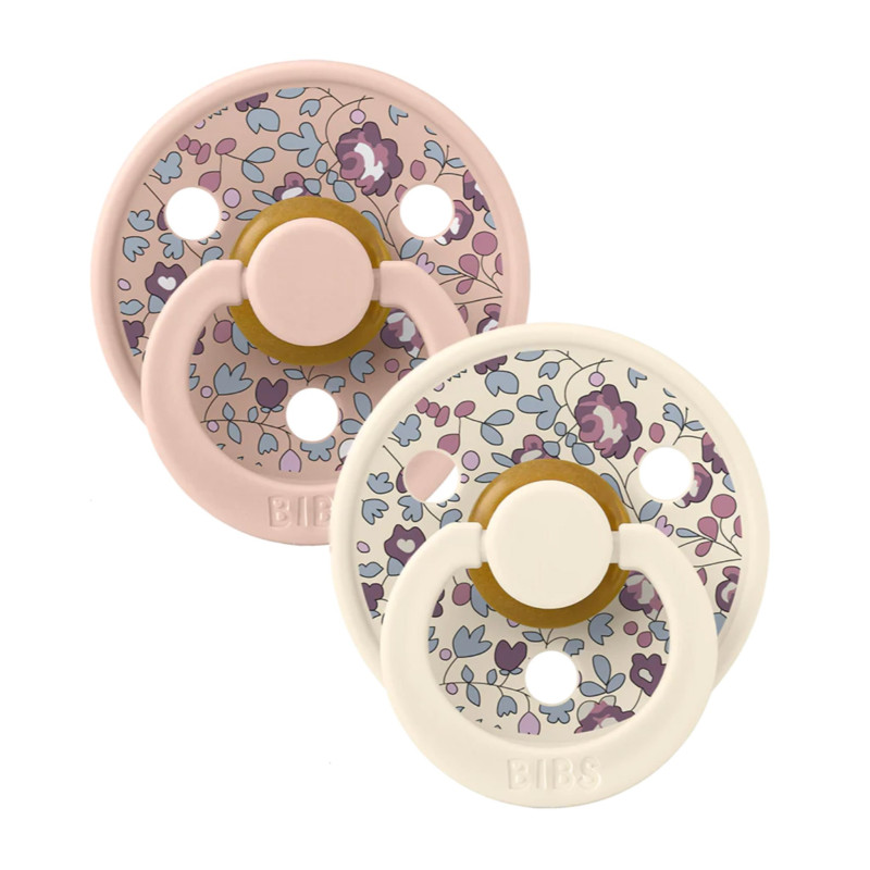 Bibs Liberty Pacifier 6-18 months Pack of 2 - Blush