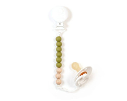 Pacifier Clip - Olive Gray...