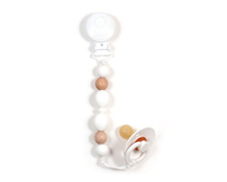 Chunky Pacifier Clip - Ivory