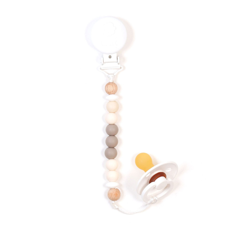 Ora Pacifier Clip - Ivory White