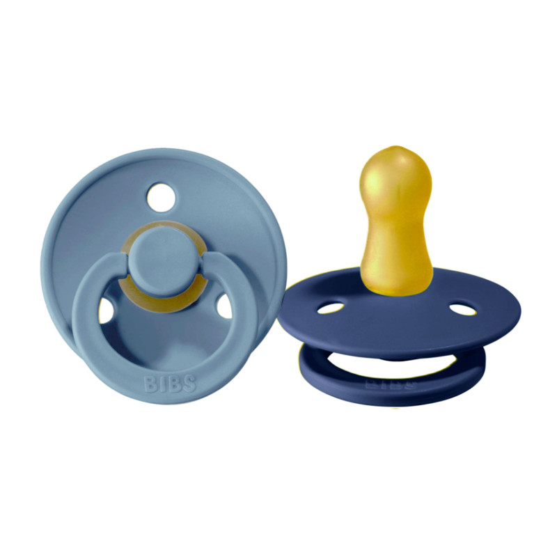 Bibs Pacifier 0-6 months Pack of 2 - Navy / Petrol