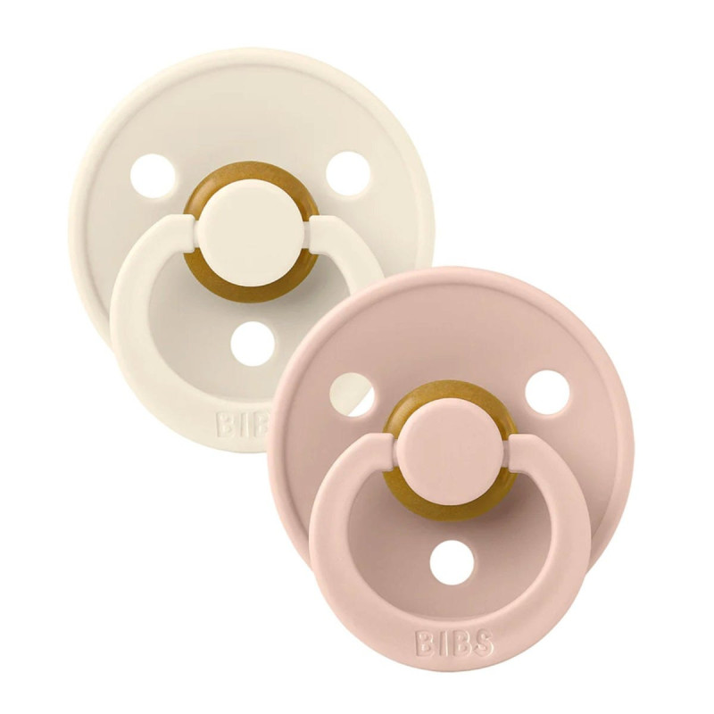 Bibs Pacifier 18-36 months Pack of 2 - Ivory / Blush