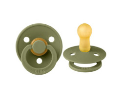 Bibs Pacifier 6-18 months Pack of 2 - Olive Green