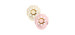 Boheme Pacifier 0-6m Pack of 2 - Ivory Pink