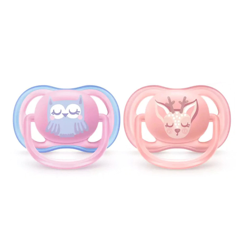 Orthodontic Pacifier 0-6m Ultra Air Pack of 2 - Pink