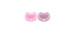 Orthodontic Pacifier 6-18m Ultra Soft Pack of 2 - Pink