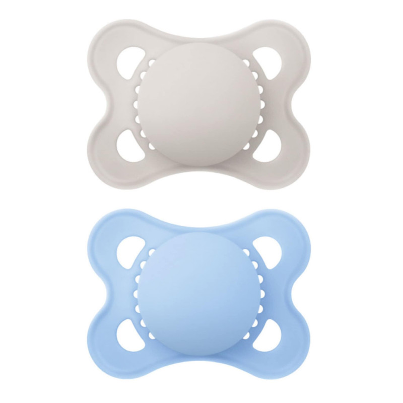 Mam Matte Orthodontic Pacifier 0-6 months Pack of 2 - Blue