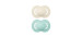 Matte Orthodontic Pacifier 6-16 months Pack of 2 - Aqua