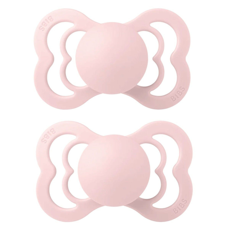 Symmetrical Supreme Silicone Pacifier 0-6 months Pack of 2 - Blossom