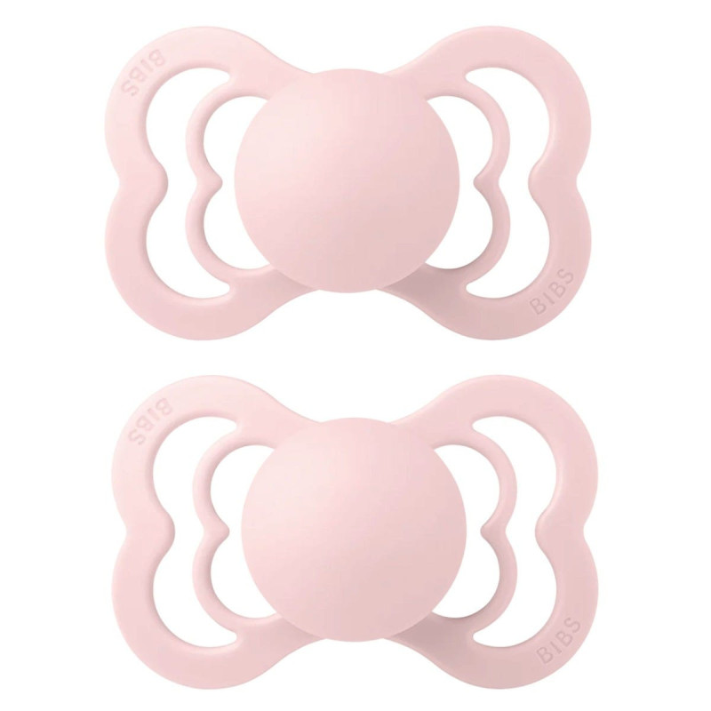 Supreme Silicone Symmetrical Pacifier 6-18 months Pack of 2 - Blossom