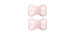 Supreme Silicone Symmetrical Pacifier 6-18 months Pack of 2 - Blossom