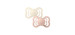 Supreme Silicone Symmetrical Pacifier 6-18 months Pack of 2 - Ivory / Blush