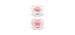 Orthodontic Pacifier (2) 6-18 months - Pink