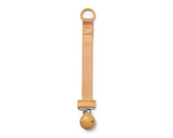 Wooden Pacifier Clip - Yellow Gold