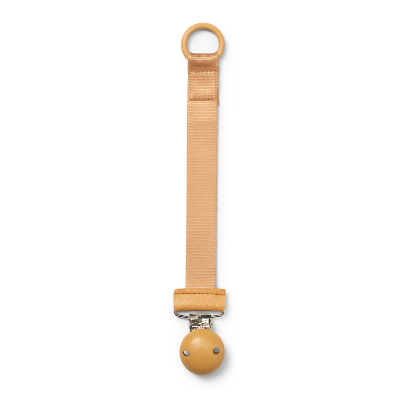 Wooden Pacifier Clip - Yellow Gold