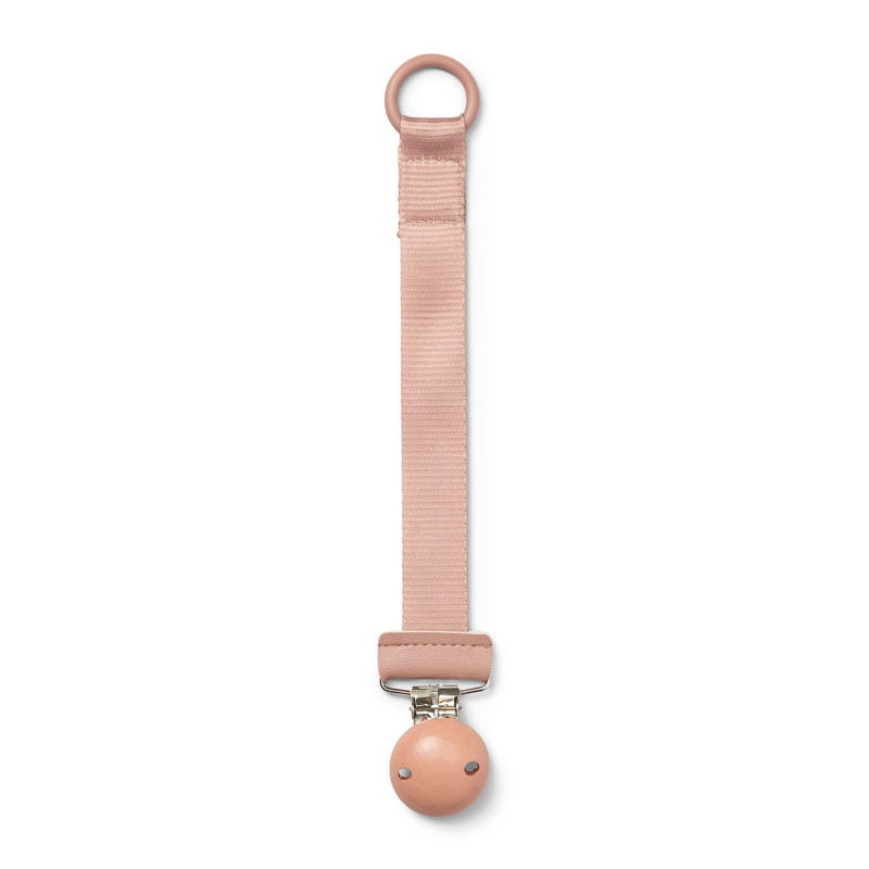 Wooden Pacifier Clip - Pink