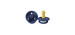 Bibs Pacifier 0-6 months Pack of 2 - Deep Sea Navy