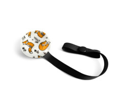 Pacifier Clip - Orange Fox