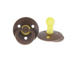 Bibs Pacifier 0-6 months Pack of 2 - Chocolate