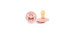 Bibs Pacifier 6-18 months Pack of 2 - Pale Pink