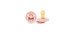 Bibs Pacifier 0-6 months Pack of 2 - Pale Pink