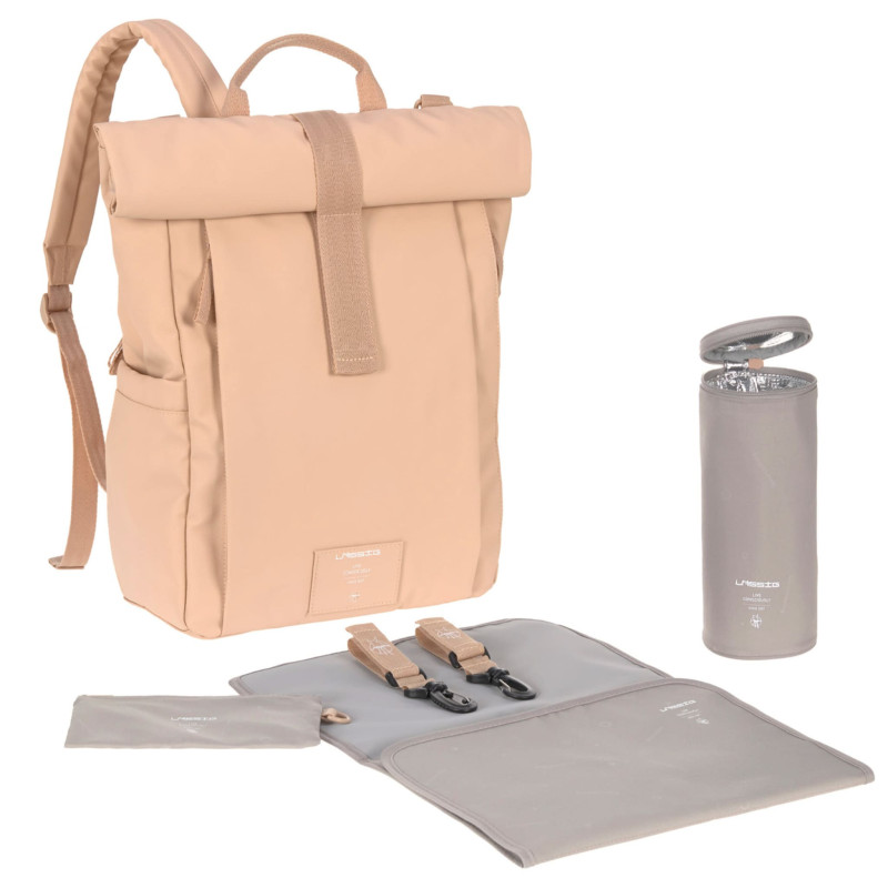 Rolltop Diaper Backpack - Peach