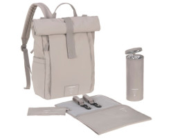 Rolltop Diaper Backpack - Taupe
