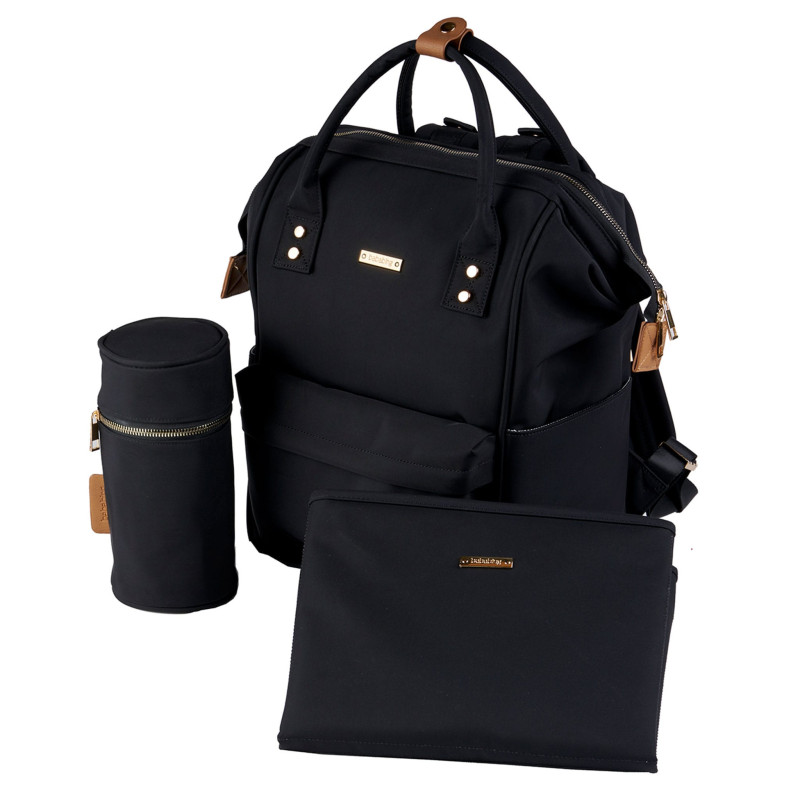 Mani Backpack Diaper Bag - Black