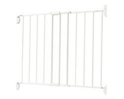 Metal Gate for Top of Stairs - White