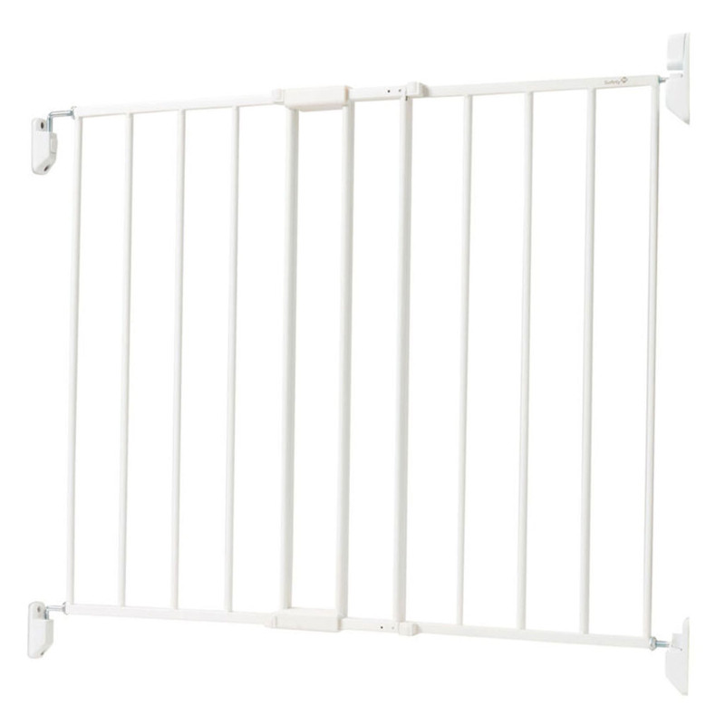 Metal Gate for Top of Stairs - White