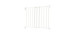 Metal Gate for Top of Stairs - White