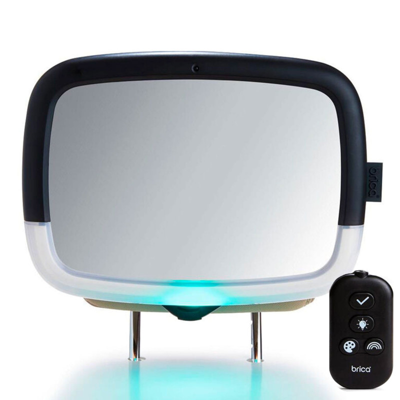 Car mirror with light