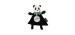 Les Déglingos Doudou d'Activité - Panda Rototos