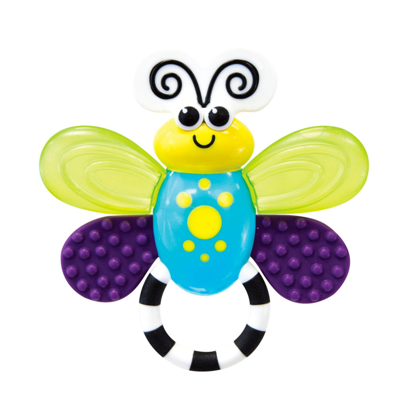 Green and Purple Butterfly Rattle