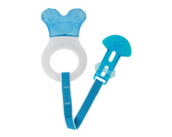 Teething Ring and Clip - Blue