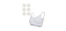 Carriwell Soutien-Gorge d'Allaitement Sans Coutures + Compresses d'Allaitement - Paquet de 6 - Blanc OU Beige OU Noir