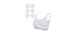 Seamless Nursing Bra + Nursing Pads - Pack of 6 - White OR Beige OR Black