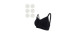 Seamless Padded Nursing Bra - Nursing Compresses - Pack of 6 - White OR Black