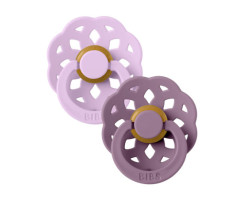 Boheme Pacifier 0-6m Pack of 2 - Sky Violet/Mauve