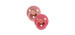 Bibs Pacifier 6-18 months Pack of 2 - Pink / Coral
