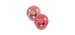 Bibs Pacifier 0-6 months Pack of 2 - Pink / Coral