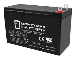 Bestcost.ca Batterie Rechargeable Scellée à l'Acide 12V 9Ah ML9-12NB Mighty Max