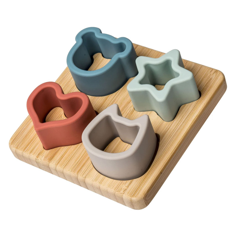 Silicone and Bamboo Sorter Shapes