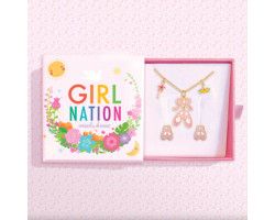 Fancy Necklace and Earrings Gift Box - Ballet