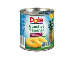 Dole Ananas tranché dans le jus sans sucre ajouté