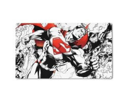Dragon shield -  surface de jeu avec tube - superman blanc et rouge