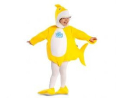Baby shark -  costume de baby shark - jaune (enfant - 3-4 a)
