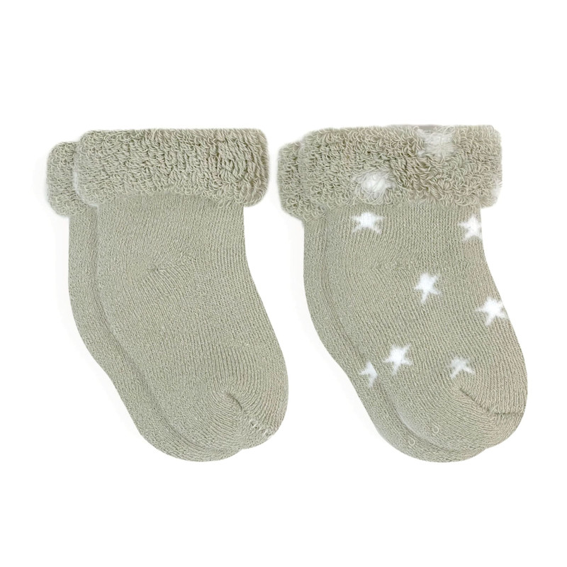 Stockings Pack of 2 Newborn - Sage Terry